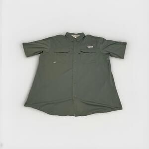 Columbia  PFG Omni Shield Mens XL Blood N Guts Short Sleeve Button Down Shirt(A5